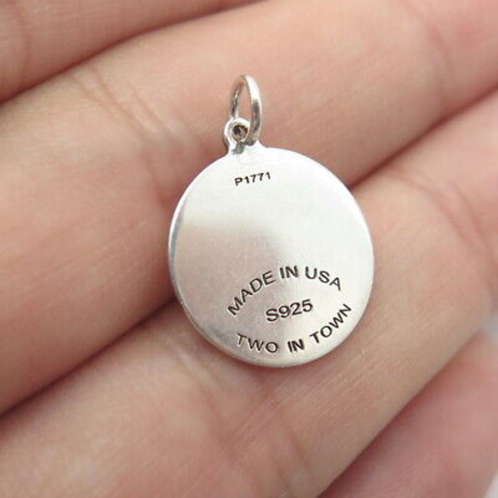 TWO IN TOWN 925 Sterling Silver USA Frisky Horse Charm Pendant - Picture 8 of 8